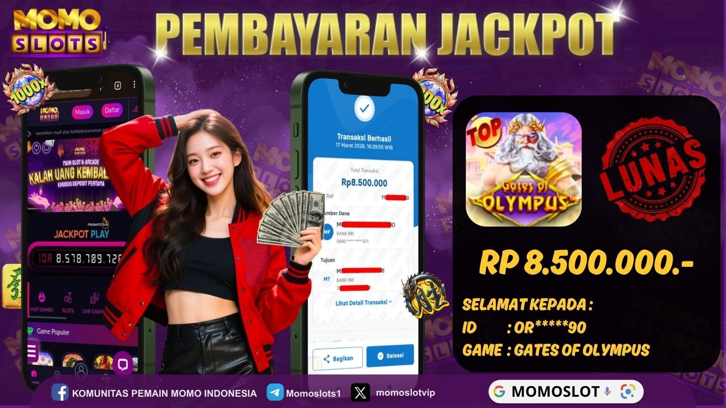 MOMOSLOTS JACKPOT SLOT GATES OF OLYMPUS 